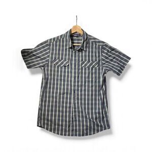 Patagonia Men's Plaid Short Sleeve Button Up Shirt Medium